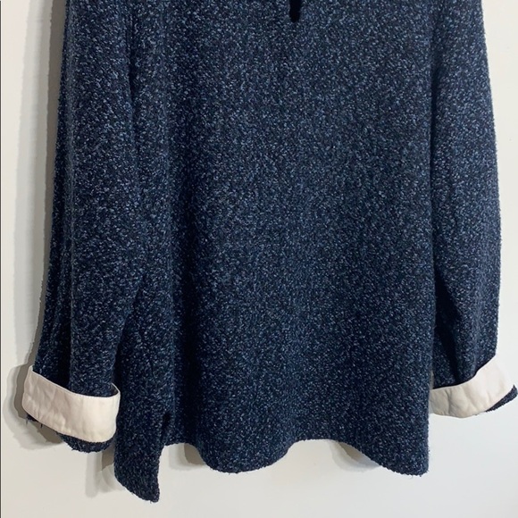 Vintage Navy blue Teddy Collar Pullover Sweater XL women’s - Picture 2 of 10